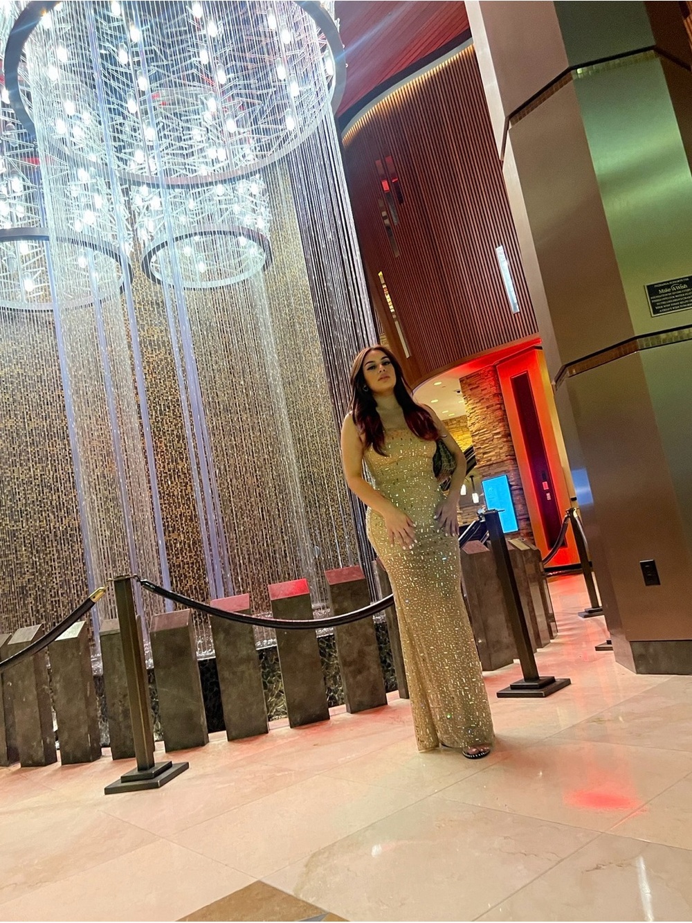 Oh Polly Beige Sequin Dress - Picture 7 of 7
